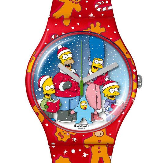 Swatch New Gent Simpson X-Mas Special Wondrous Winter Wonderland SUOZ361