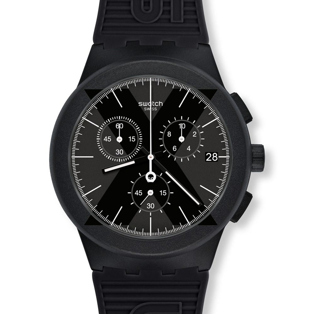 Swatch Chrono Plastic X-District Black SUSB413