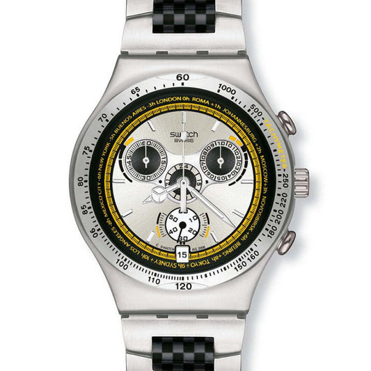 Swatch Irony Chrono Yellow Ring YCS495G