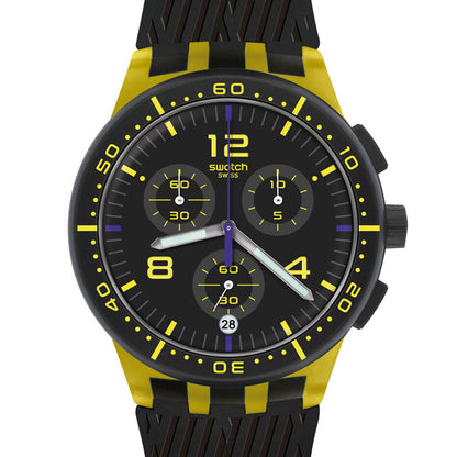 Swatch Plastic Chrono Yellow Tire SUSJ403