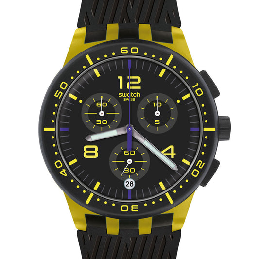 Swatch Plastic Chrono Yellow Tire SUSJ403