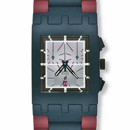 Swatch Square Chrono Blue Equivoque SUEN403P