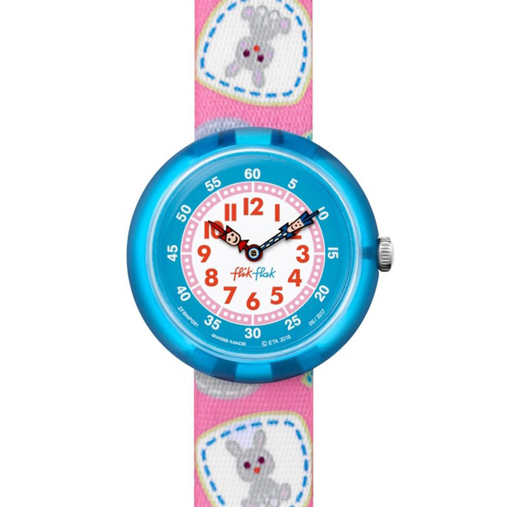 Flik Flak Kinderuhr Camping Badge Pink FBNP091