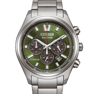 Citizen Chrono Herrenuhr CA4750-51X Chronograph mit silberfarbenem Super Titaniumgehäuse