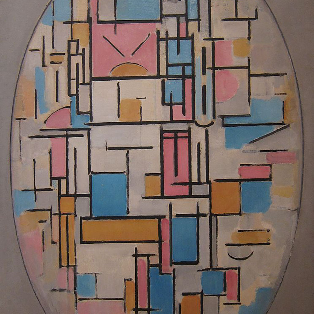 COMPOSITION IN OVAL WITH COLOR PLANES 1