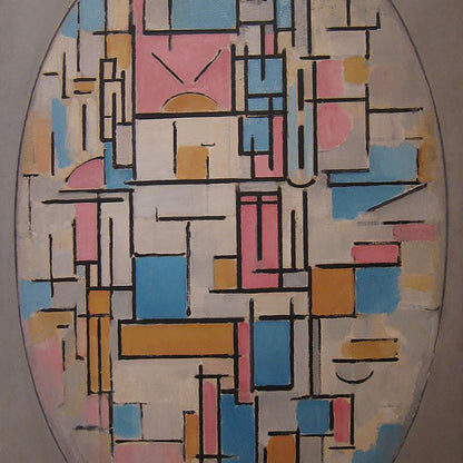 COMPOSITION IN OVAL WITH COLOR PLANES 1