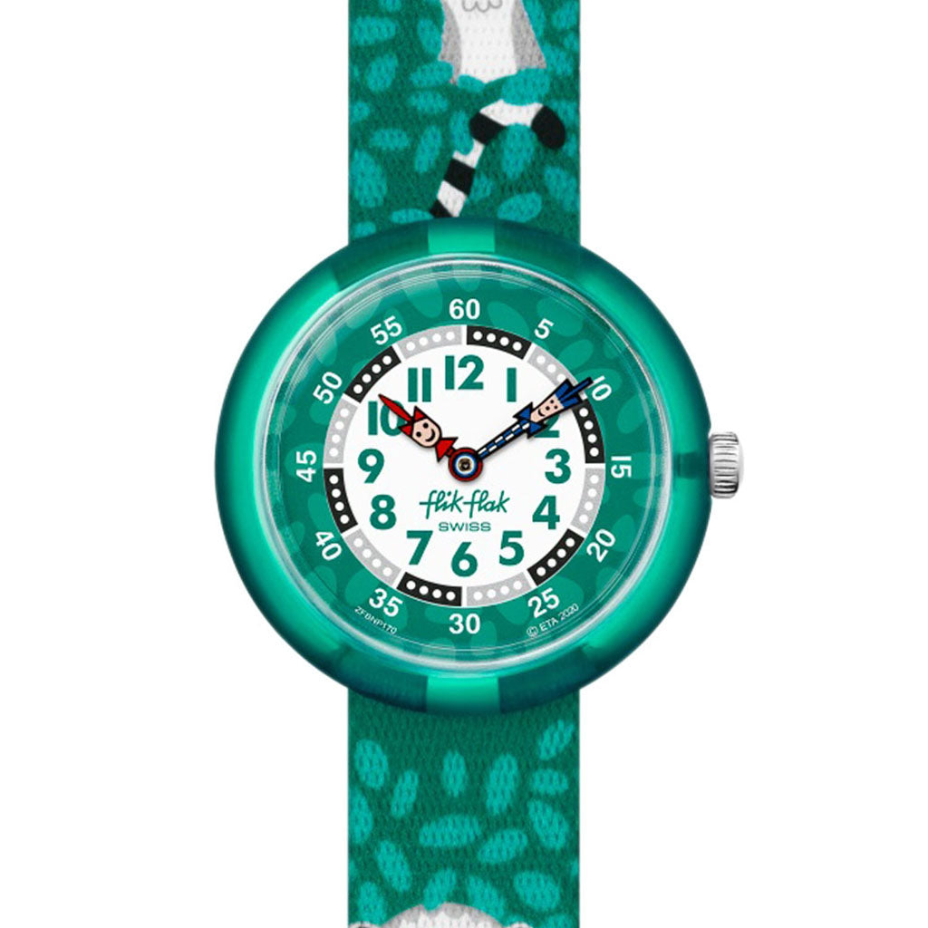 Flik Flak Lernuhr Curious Lemur ZFBNP170