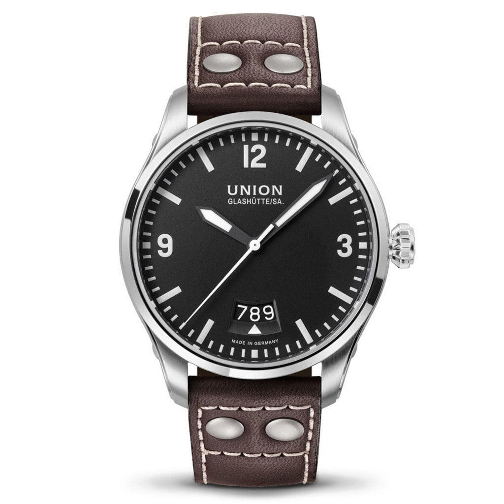 Belisar Pilot Datum Black Leather Brown