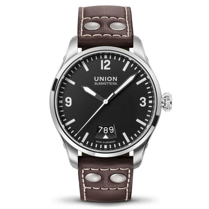 Belisar Pilot Datum Black Leather Brown