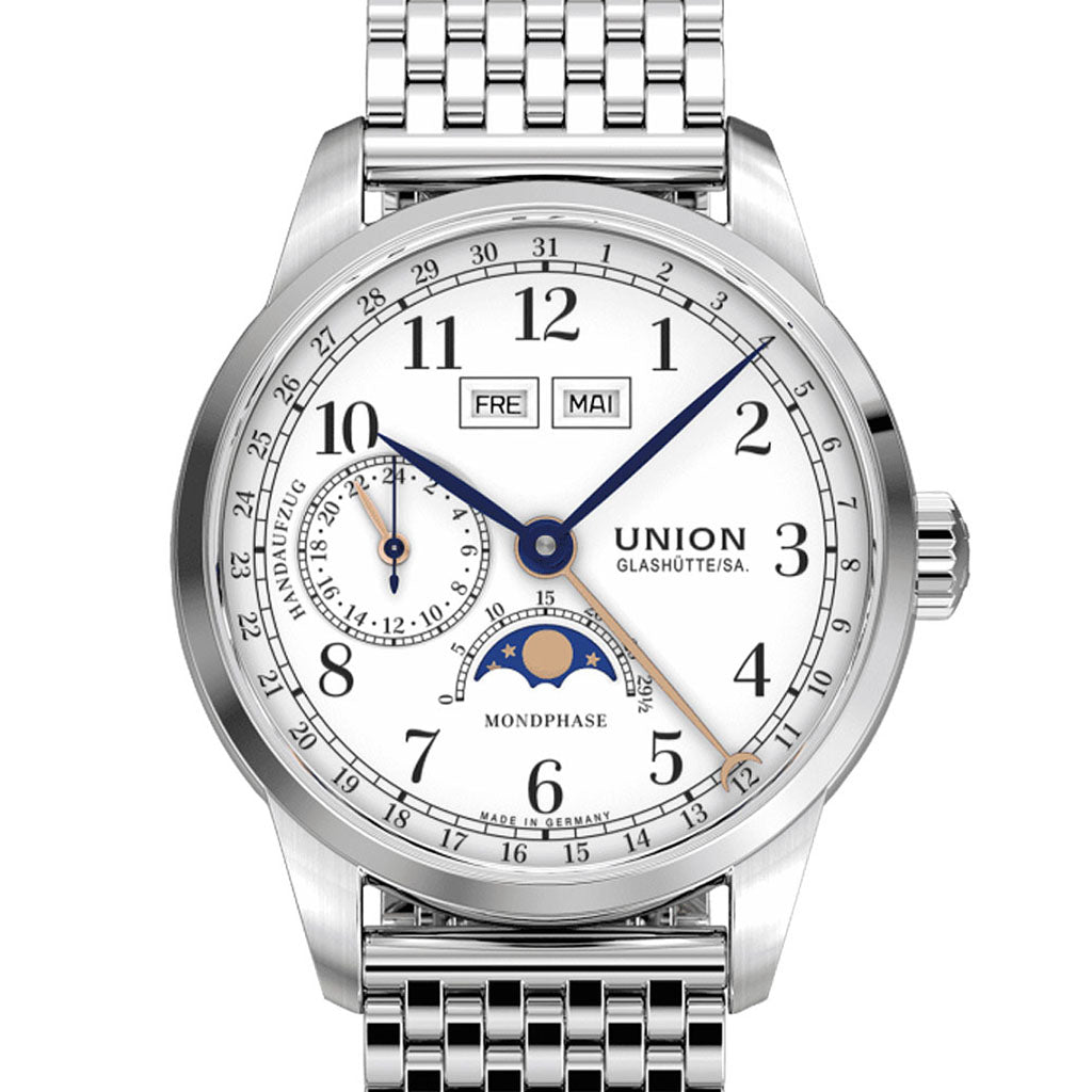 Union Glashütte/Sa. 1893 Johannes Dürrstein Edition Mondphase D007.458.11.017.00
