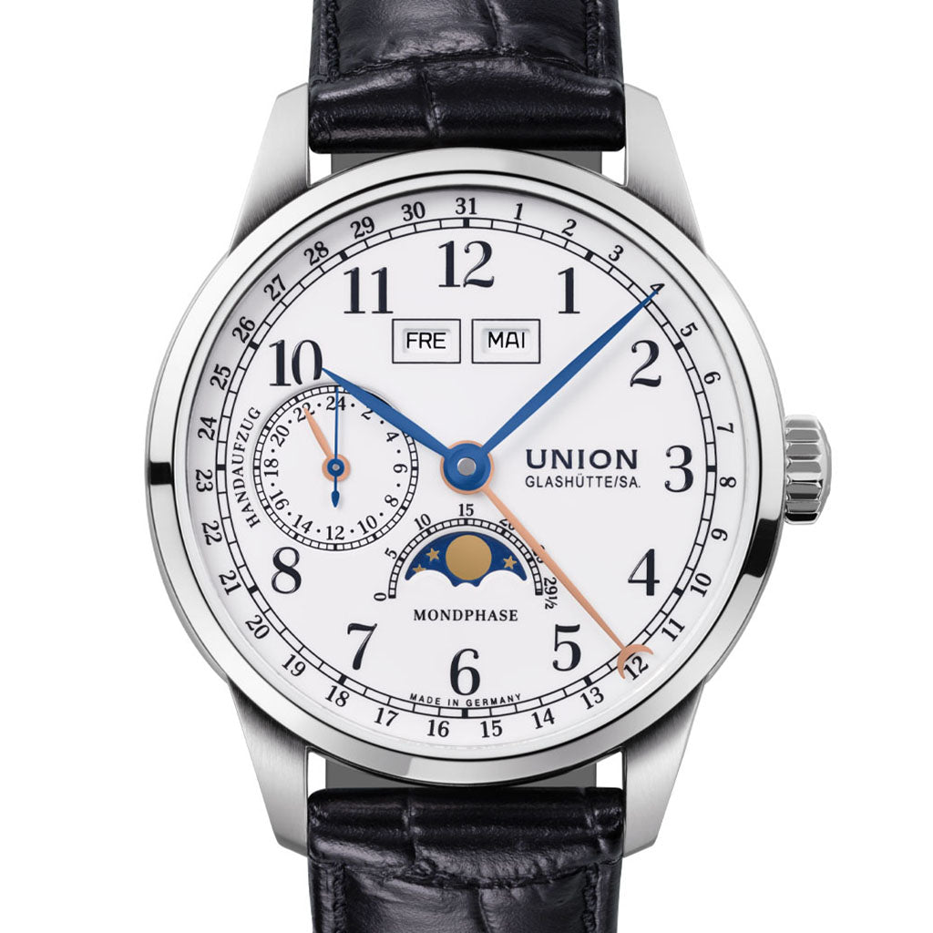 Union Glashütte/Sa. 1893 Johannes Dürrstein Edition Mondphase D007.458.16.017.00