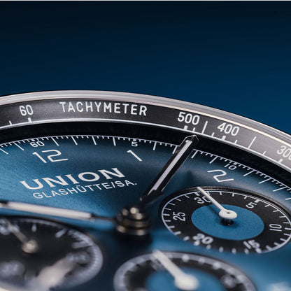 Belisar Chronograph 40 mm Leather Blue
