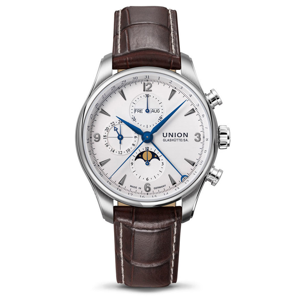 Belisar Chronograph Mondphase Blue Hands