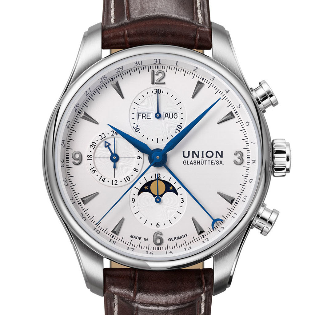Belisar Chronograph Mondphase Blue Hands