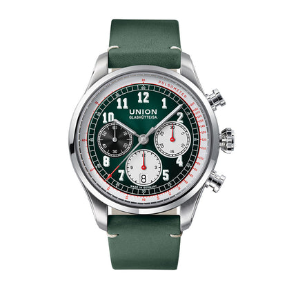 Belisar Chronograph Green Leather Green