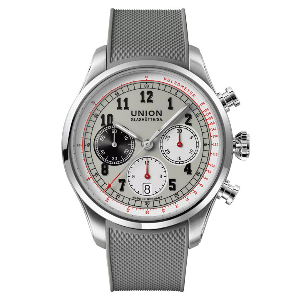 Belisar Chronograph Grey Silikonarmband Grau