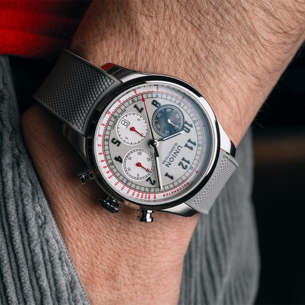 Belisar Chronograph Grey Silikonarmband Grau