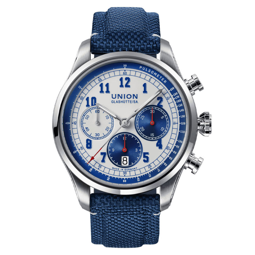 Belisar Chronograph Blue Textilarmband Blau