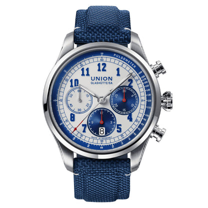 Belisar Chronograph Blue Textilarmband Blau
