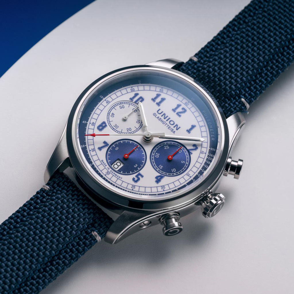 Belisar Chronograph Blue Textilarmband Blau