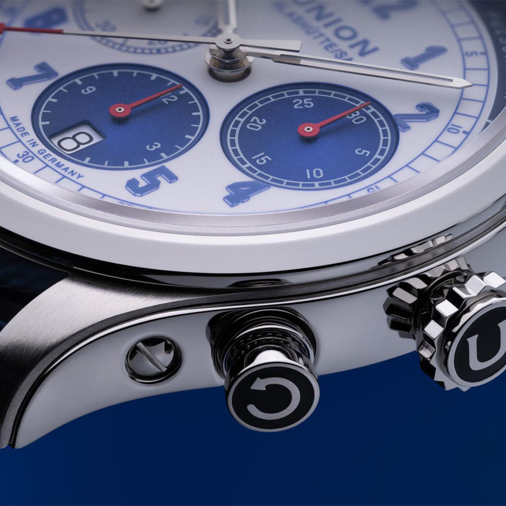 Belisar Chronograph Blue Textilarmband Blau