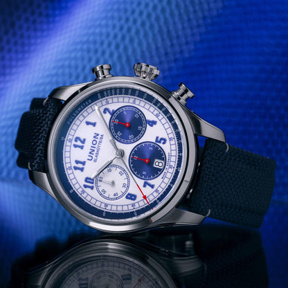 Belisar Chronograph Blue Textilarmband Blau