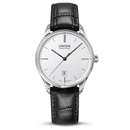 Viro Datum Silver Leather Black