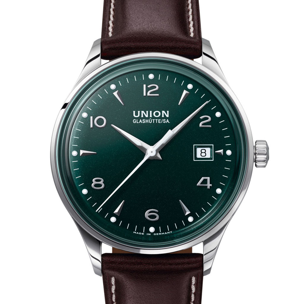 Noramis Date Dark Green Leather Brown D012.407.16.097.00