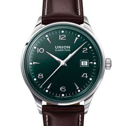 Noramis Date Dark Green Leather Brown D012.407.16.097.00