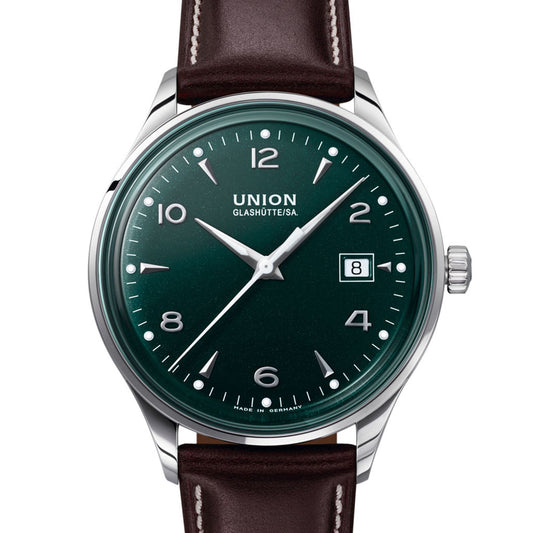 Noramis Date Dark Green Leather Brown D012.407.16.097.00
