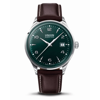 Noramis Datum Dark Green Leather Brown