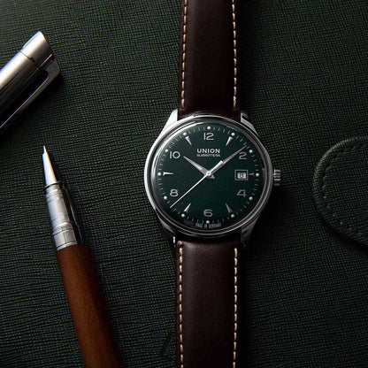 Noramis Datum Dark Green Leather Brown