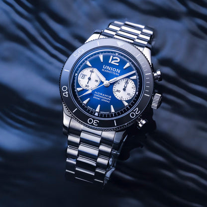 Noramis Chronograph Sport - Blau - Stahlband