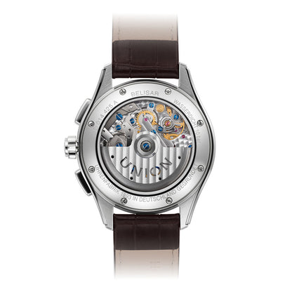 Belisar Chronograph Mondphase White Leather Brown