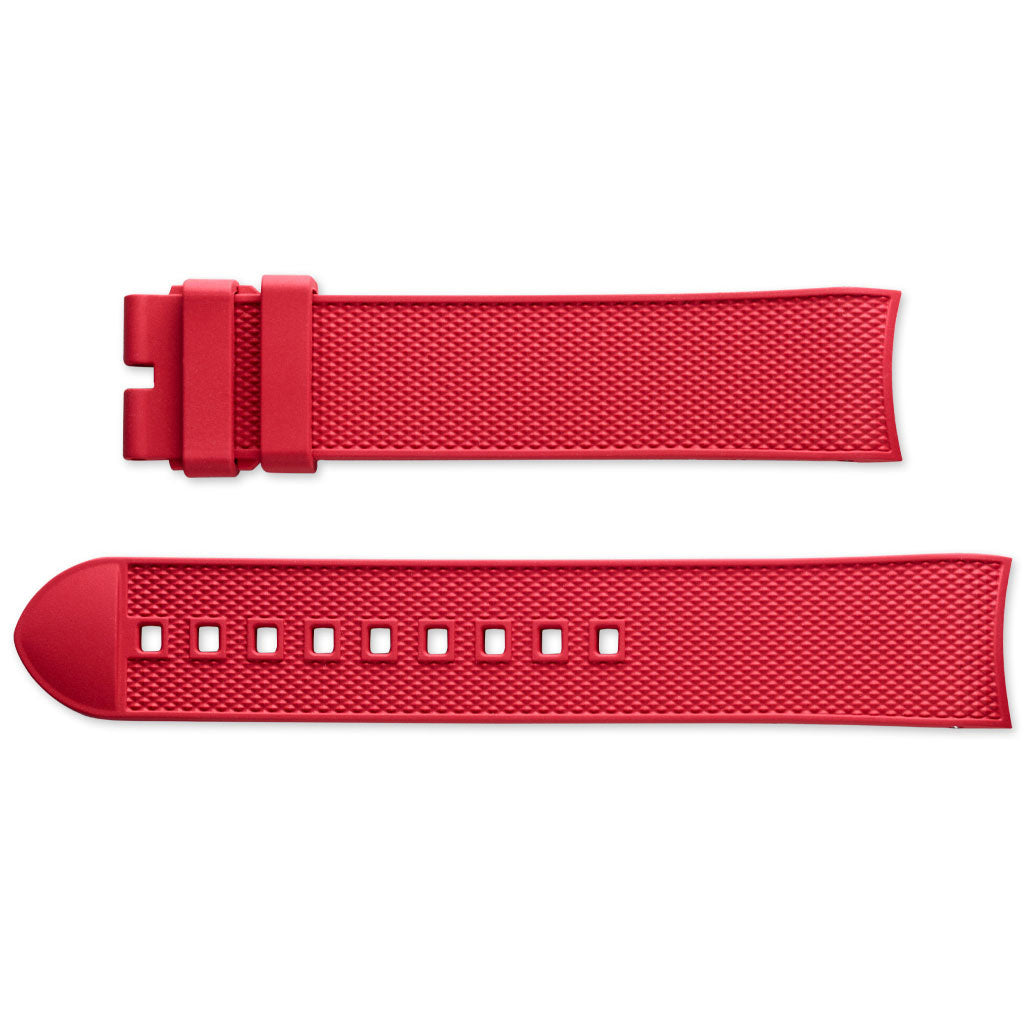 Kautschukband mit Struktur in Rot Union Glashütte D610003972