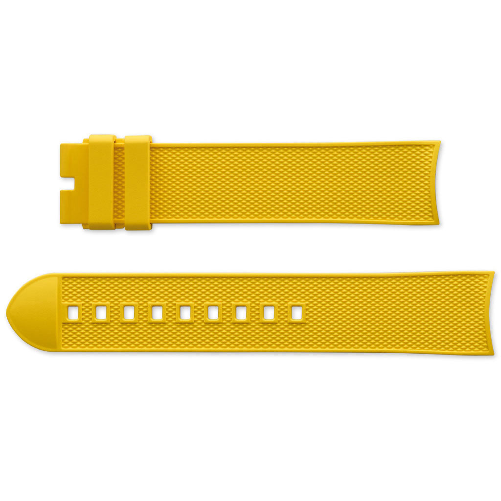 Kautschukband mit Struktur in Gelb, Union Glashütte D610004238