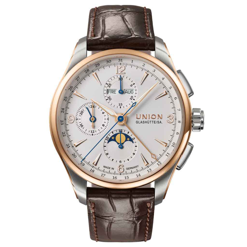 Belisar Chronograph Mondphase White - 18k Roségold