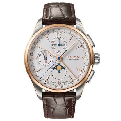 Belisar Chronograph Mondphase White - 18k Roségold