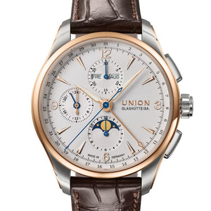 Union Glashütte Belisar Chronograph Mondphase White Roségold D9074254601701