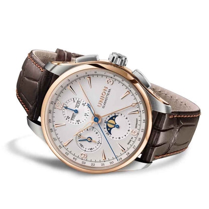 Belisar Chronograph Mondphase White - 18k Roségold