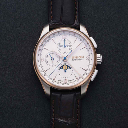 Belisar Chronograph Mondphase White - 18k Roségold