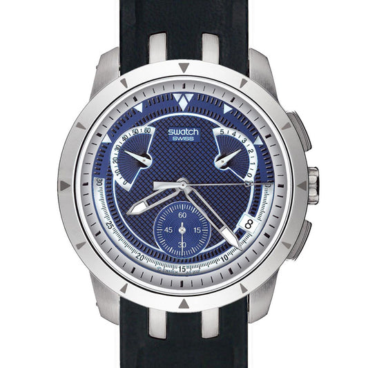 Swatch Irony Retrograde DARK STEEL BLACK YRS400C1