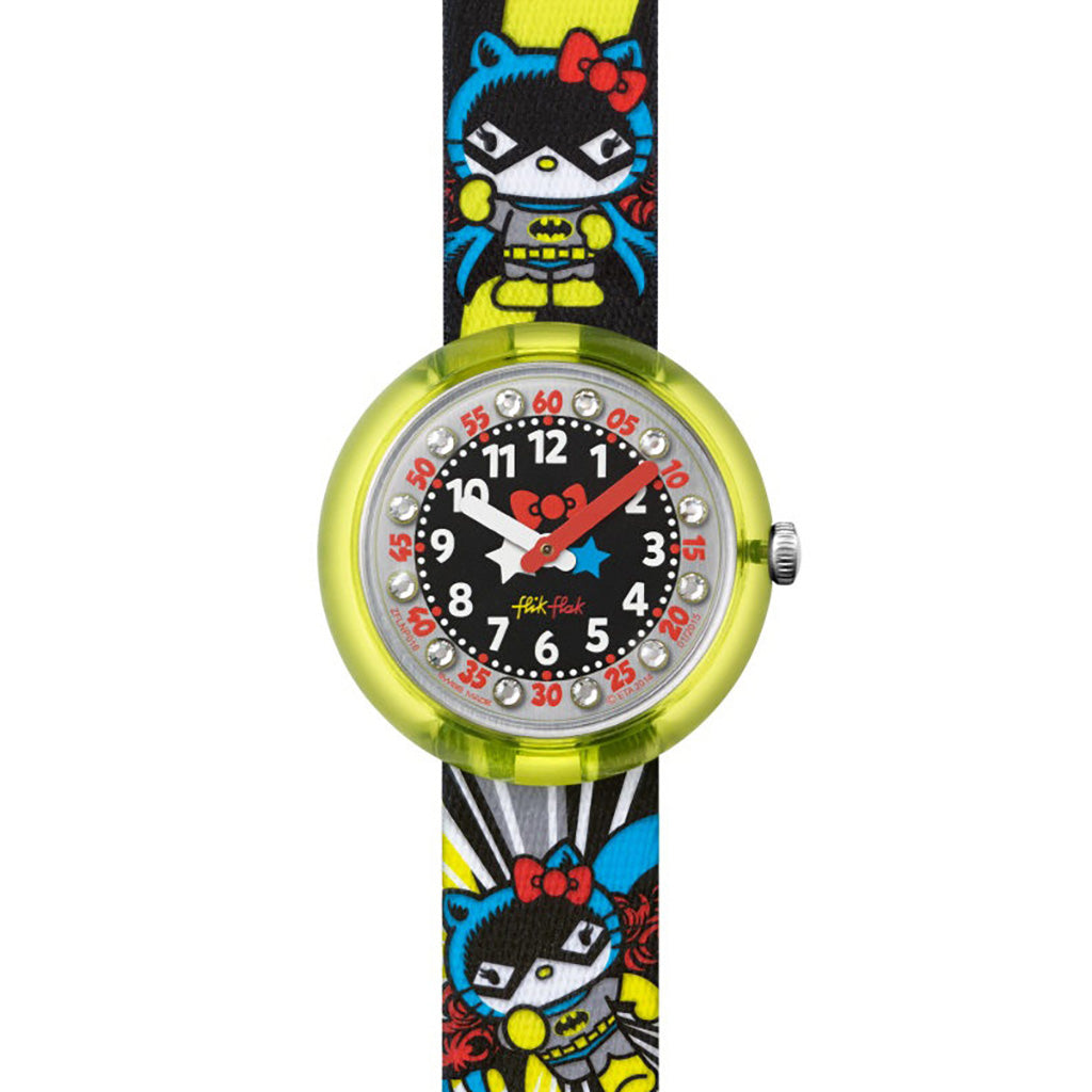 Swatch Flik Flak DC HELLO KITTY BATGIRL FLNP016
