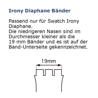 Original Ersatzband der Swatch Diaphane Chrono TOO FAST ASCM4003