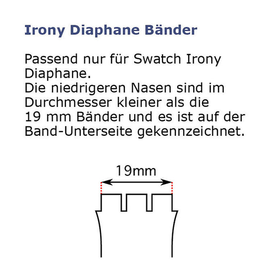 Original Ersatzband der Swatch Diaphane Chrono TOO FAST ASCM4003