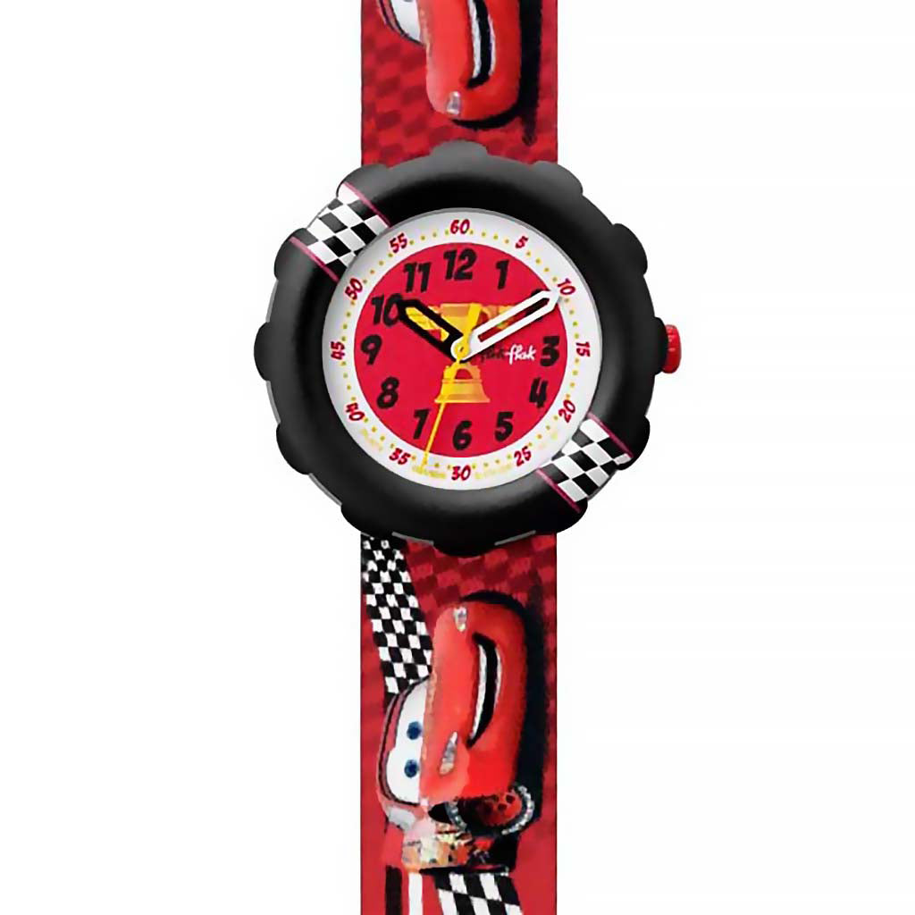 Swatch Flik Flak DISNEY CARS LIGHTNING MCQUEEN 95 ZFLS019