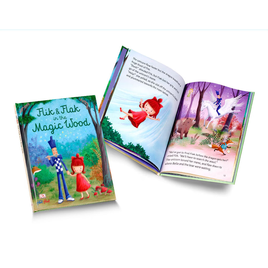 Flik Flak gift packaging with book Flik & Flak in the Magic Wood FGP002-EN – Ansicht 2