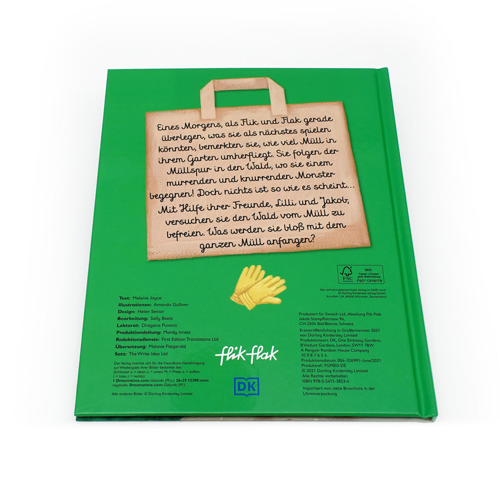 Flik Flak Geschenkverpackung mit Buch Flik & Flak Helfen dem Wald FGP003-DE