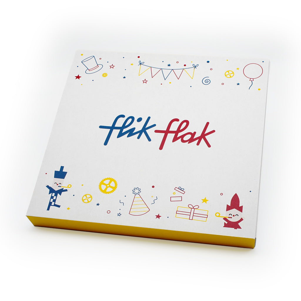 Flik Flak gift packaging with the book Flik & Flak Race Against Time FGP004-DE – Ansicht 9