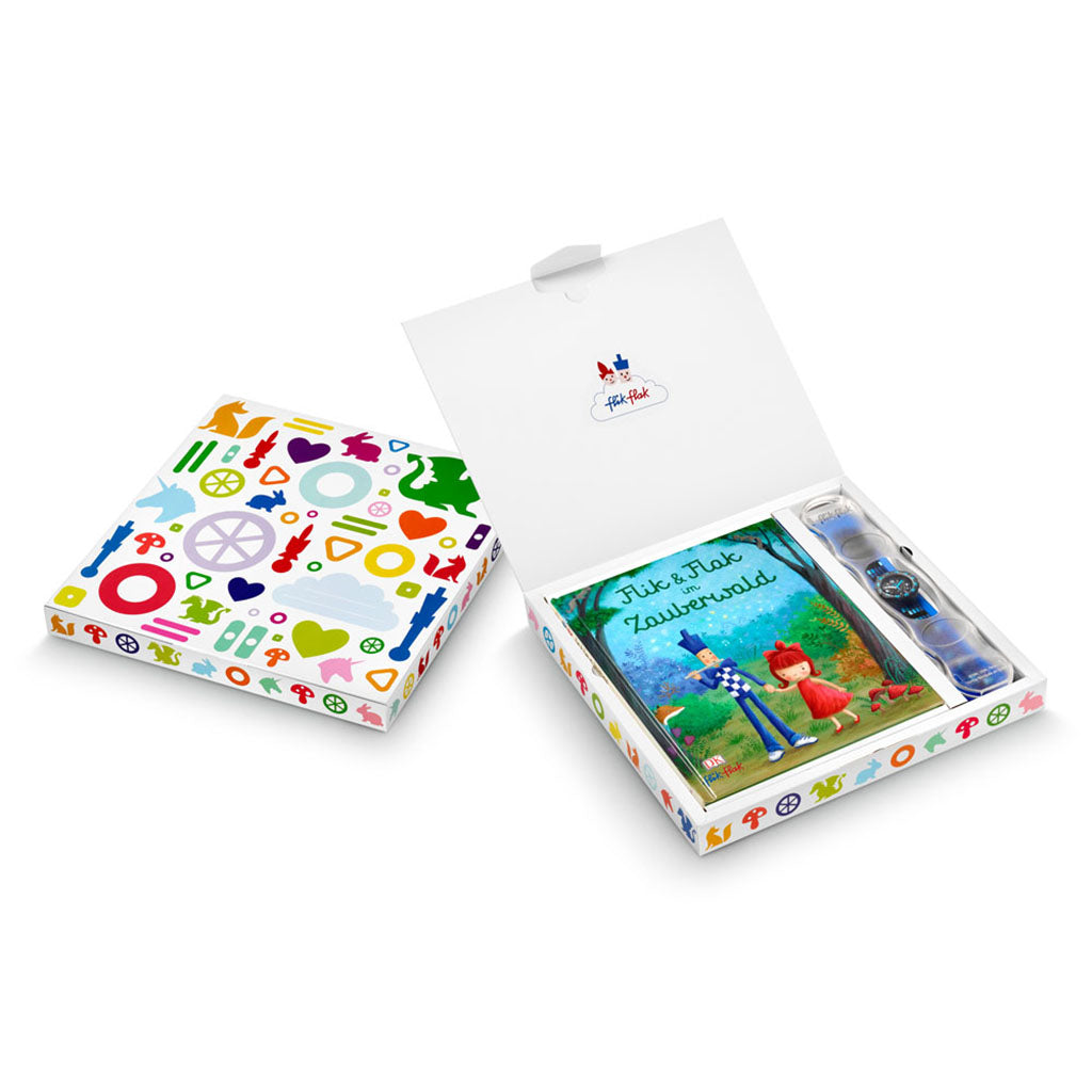 Flik Flak Sonderverpackung mit Buch Flik & Flak im Zauberwald FGP002-DE